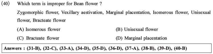 NEET Biology Morphology Of Plants MCQs Set C, Multiple Choice Questions